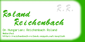 roland reichenbach business card